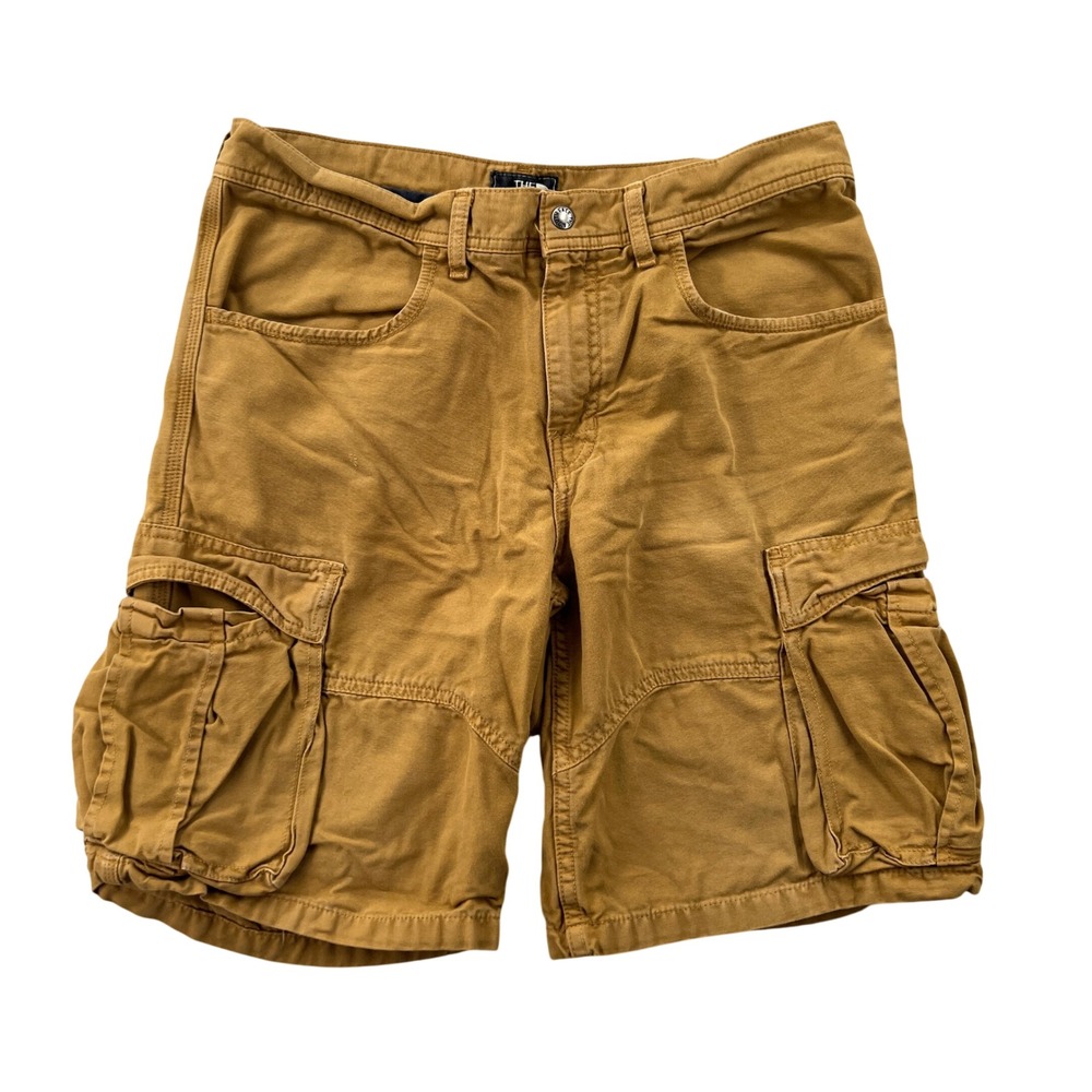 The North Face Cargo Shorts Mens 32 Brown Canvas Cotton Hiking Outdoor Gorpcore